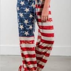 Hualong Long  American Flag Pants